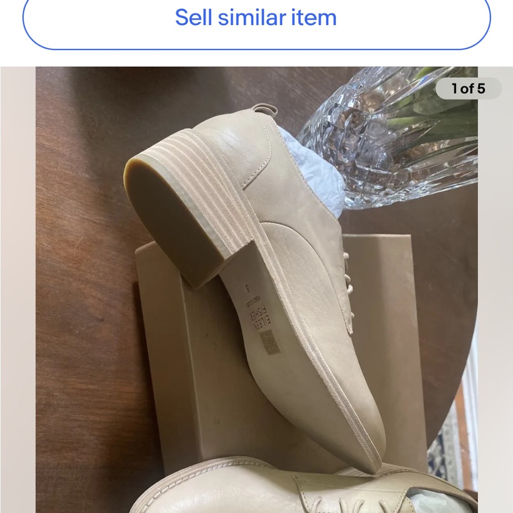 Eileen Fisher Woman’s Nan Detby Oxford. New in box. Color bone. Size 8. - Picture 5 of 5